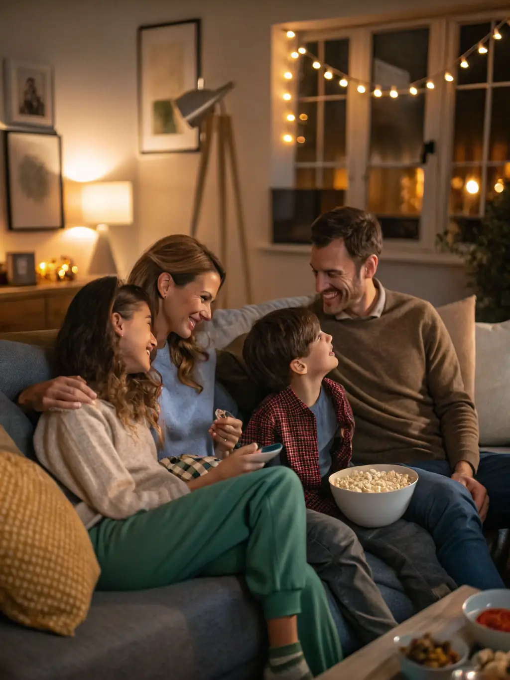 A family enjoying a show at La Pirouette Théâtre, emphasizing the community and family-friendly atmosphere.